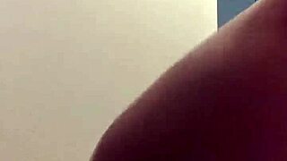 Mysterious shemale in pantyhose rams dildo deep into tight ass solo