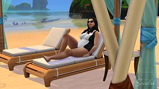 Young Lover Charms Vacation Beauty into Secret Beach Tryst