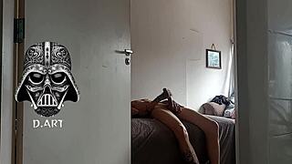 Gym Blonde's Clothes Sniffed by Hidden Cam Voyeur