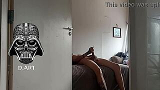 Gym Blonde's Clothes Sniffed by Hidden Cam Voyeur