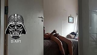 Gym Blonde's Clothes Sniffed by Hidden Cam Voyeur