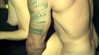 brazilian hottie bent over fucked hard in swing club booth