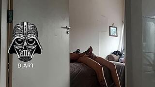 Gym Blonde's Clothes Sniffed by Hidden Cam Voyeur