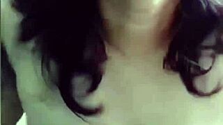 video call so hot to my lover on trip watching aurora estelar play big natural tits pussy