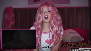 Petite Streamer Tempts Voyeuristic Older Man into Wild Deepthroat Squirting Domination