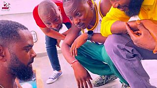Mareme Edet bangs four guys poolside in wild gangbang frenzy