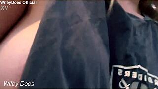 hey wifey loves street flashing her big milf tits outdoor dare style