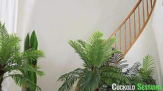 cassie del isle cuckolds man with double penetration from two studs