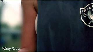 hey wifey loves street flashing her big milf tits outdoor dare style