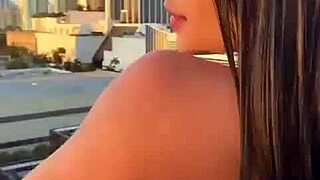 hot athletic latina babe flexes big tits and ass in steamy gym workout session