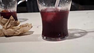 exhibitionist flashes big cock naked in public restaurant outdoor