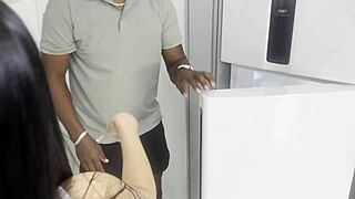Short Brunette Fucks Hung Black Stud Hard!