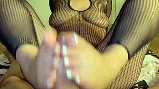 hey these juicy asian feet give the best pov footjob ever