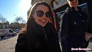 Cute Petite Brunette Girlfriend Bent Over Doggystyle by Monster Cock on Athens Vacation Vlog