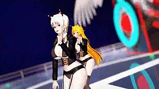 Erina Nakiri X Alice Nakiri Killer Ladies Tease Big Tits In Sheer Lingerie