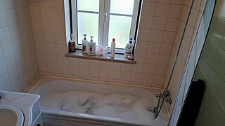 Latina wife eagerly awaits handyman for hot tub repair and steamy encounter
