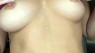 babe masturbates solo smoking shaved pussy in sexy mood