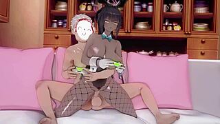 Can This Ebony Babe Handle That Monster Black Cock?