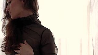 sofi ka's petite milf tits look so hot ripped out of lingerie for posing