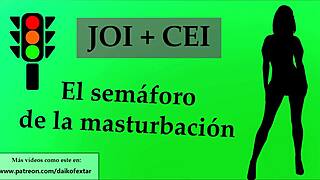 Spanish JOI Game Semáforo Edges Masturbation Slave Contest