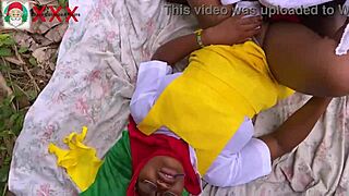 burning lust ignites african santa's outdoor pounding