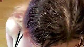 she tours apartment deepthroating cock without pause