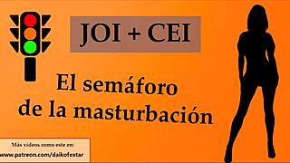 Spanish JOI Game Semáforo Edges Masturbation Slave Contest
