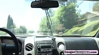 big tits cougars in bisexual foursome 😏