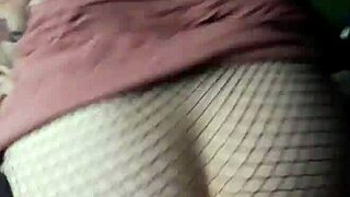Mexican Amateur Rides Net Stockings Shaking Ass to Hardcore Rhythm