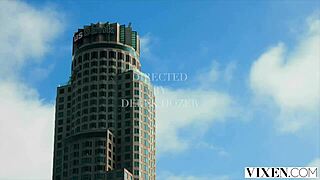 stunning blonde meagan moore shares her man's throbbing cock with gorgeous bestie sarah