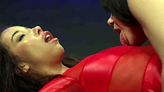 Ebony teen gangbanged hard by group in rough orgy