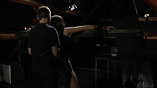 Bound Slave Scarlet Endures Hardcore BDSM Spanking and Cock Sucking Domination