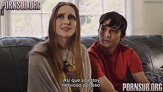 trio con el terapeuta heats up with big tits and creampie fun