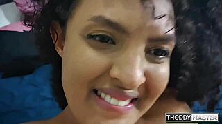 fit latina lifts cock with tight wet pussy tease