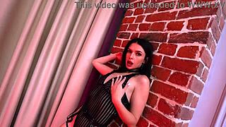 Skinny sluts Alexa Liepa Luna Rishi gangbanged by four cocks