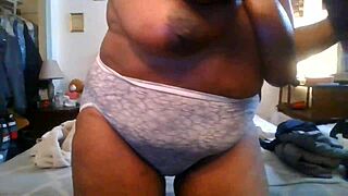 Mature Granny Selects and Slips into Her Daily Dress Outfit
