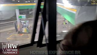 Hotwife and friends bang gas station staff in shocking public scandal