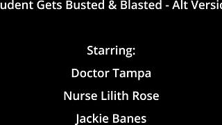 jackie banes caught sneaking a quick backstage fuck, ends up blasted hard