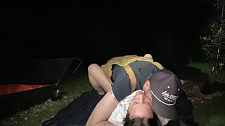 Wife's Pussy Eaten and Fucked Hard at Man Camp