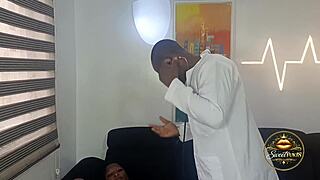 doctor rips clothes and fucks patient's squirting wet pussy