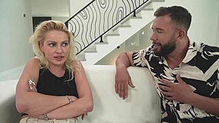 blonde cherry kiss stuffs fat cock in ass pussy mouth for cum
