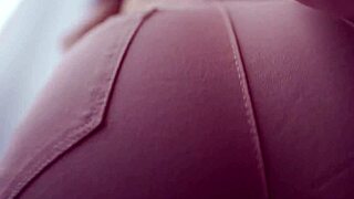 pov jeans facesitting goddess teases with big pussy lips countdown