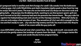 lily koh pregnant asian amateur craves wild hormone fuck