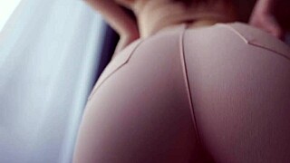 pov jeans facesitting goddess teases with big pussy lips countdown