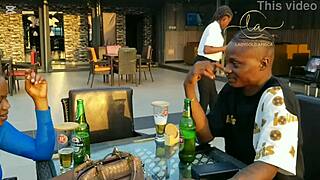 ebony goddess kisses naija star in bar ecstasy