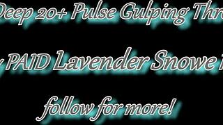 extreme goth bimbo chokes on cock for throat cum!