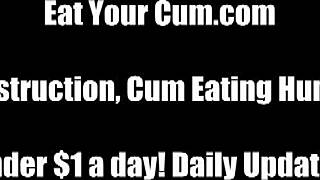 open wide for your own cum swallowing session now