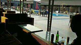 ebony goddess kisses naija star in bar ecstasy