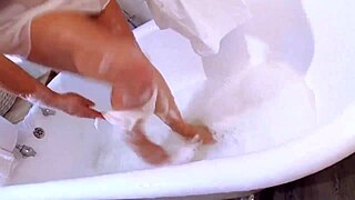 older women flaunt huge tits in steamy solo masturbation play