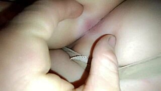 petite 18yo babe gropes her smooth wet pussy on solo home massage